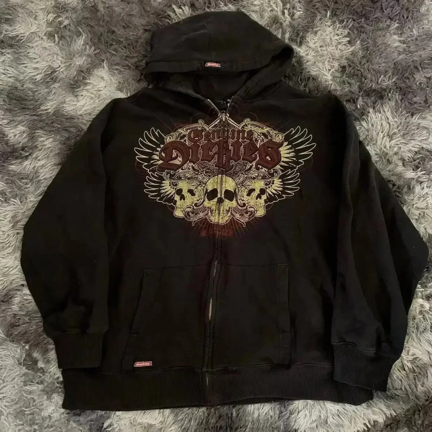 Dark Crimson Letter Antique Hoodie