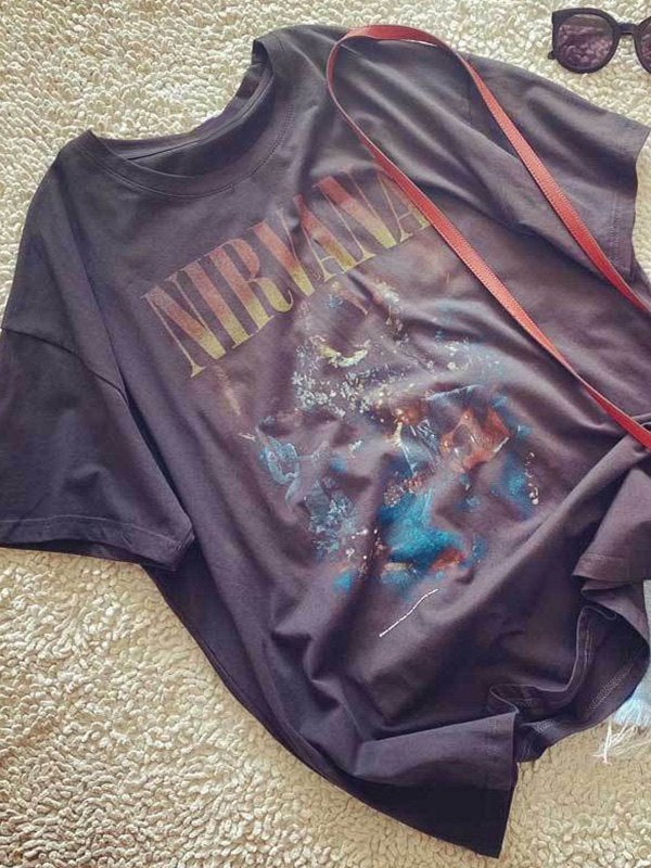 Rock Man Graphic Oversized Tee