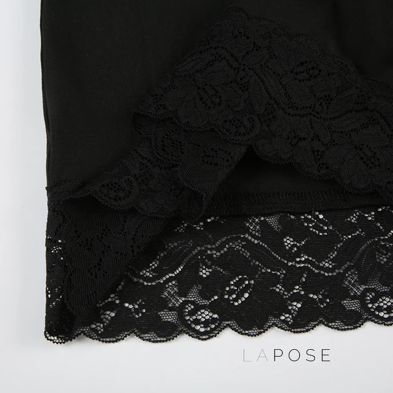 Adalae Bodycon Lace Mini Skirt