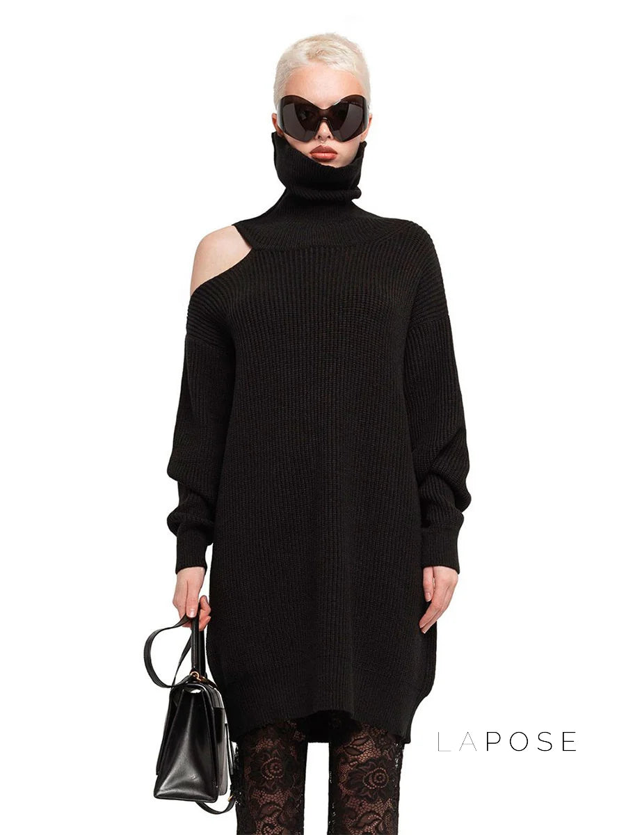 Deliyah Knit Cold Shoulder Sweater
