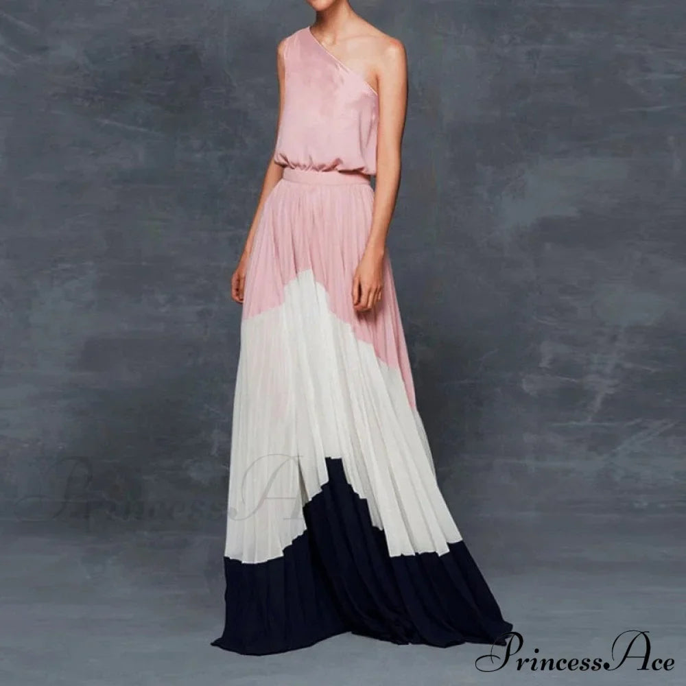 Patchwork Black Club Party High Night One Women's Gown Off - Street Shoulder Dress