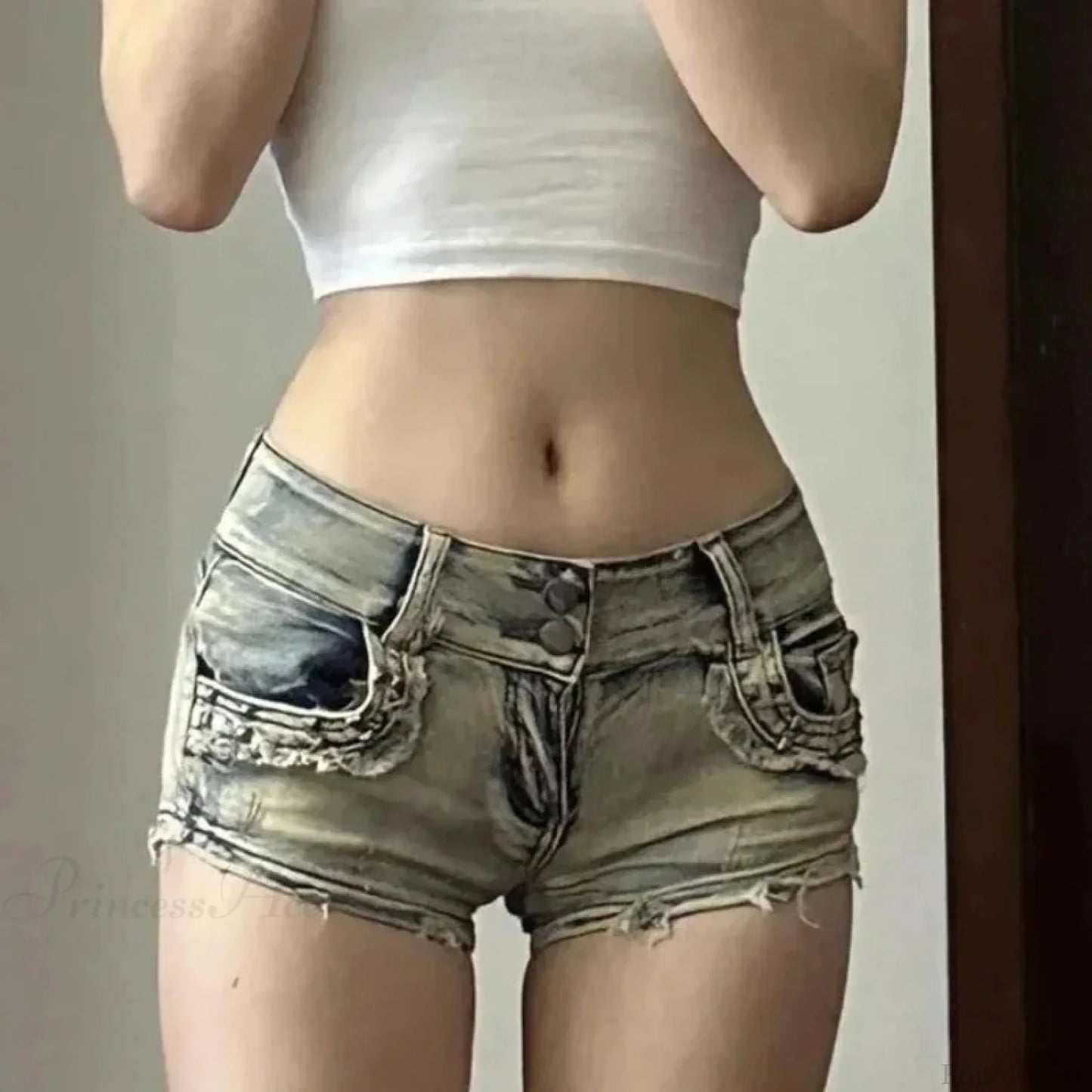 Slim Low-Climb Denim Short