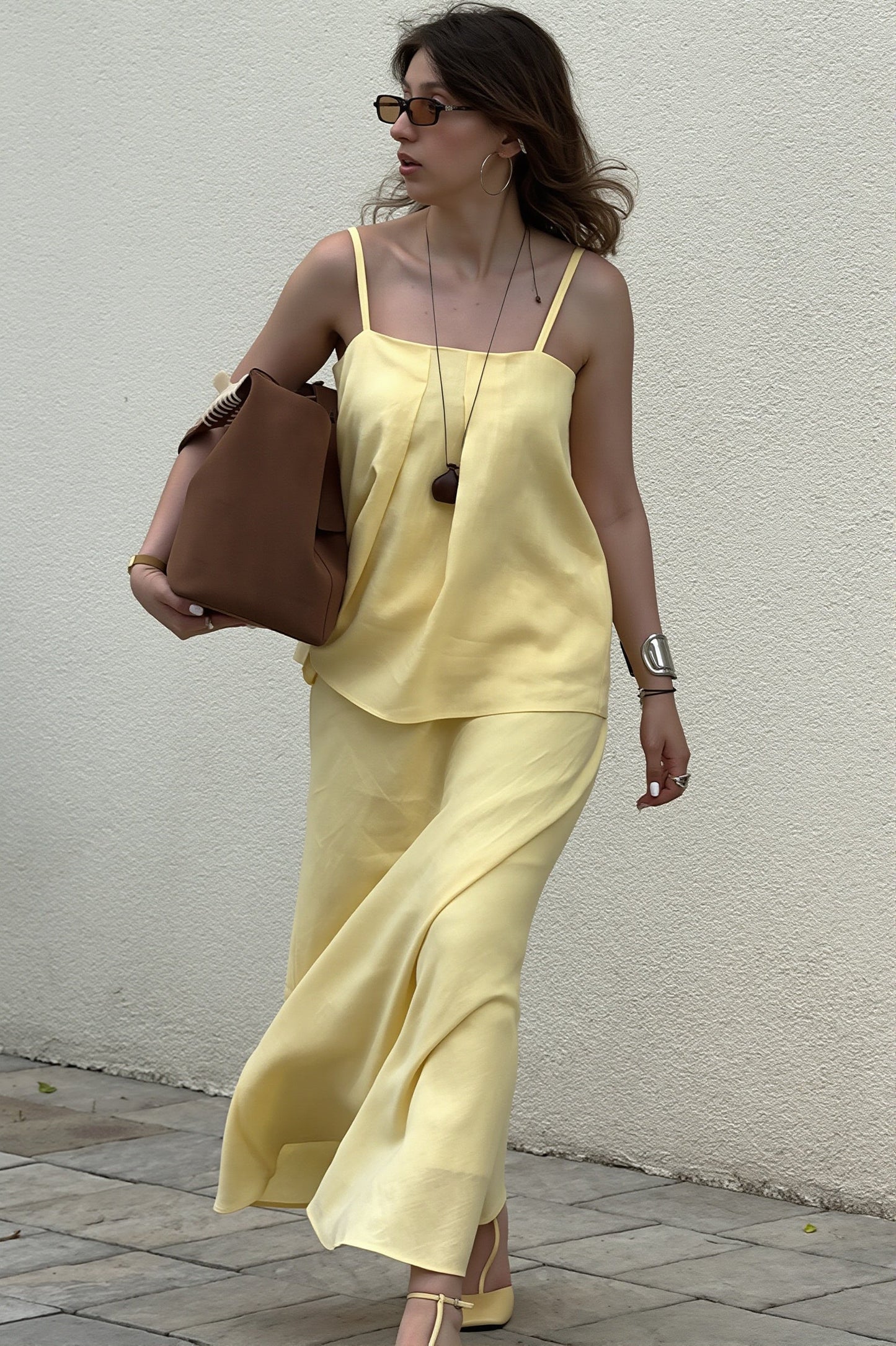 Sexy Cotton Cami Mermaid Long Skirt Sets