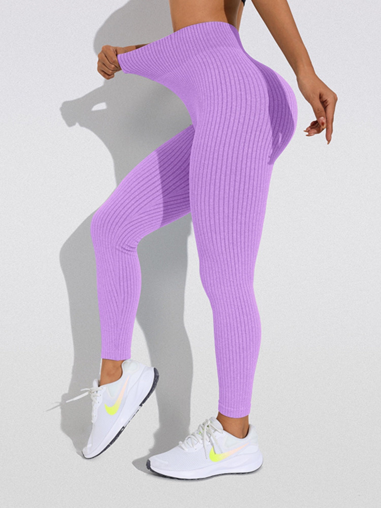 Tight-fitting Tummy Control High-waisted Hip Lift Piping Yoga Pants Pants
