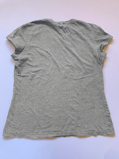Vintage Brown Letter Print Short Sleeve Tee