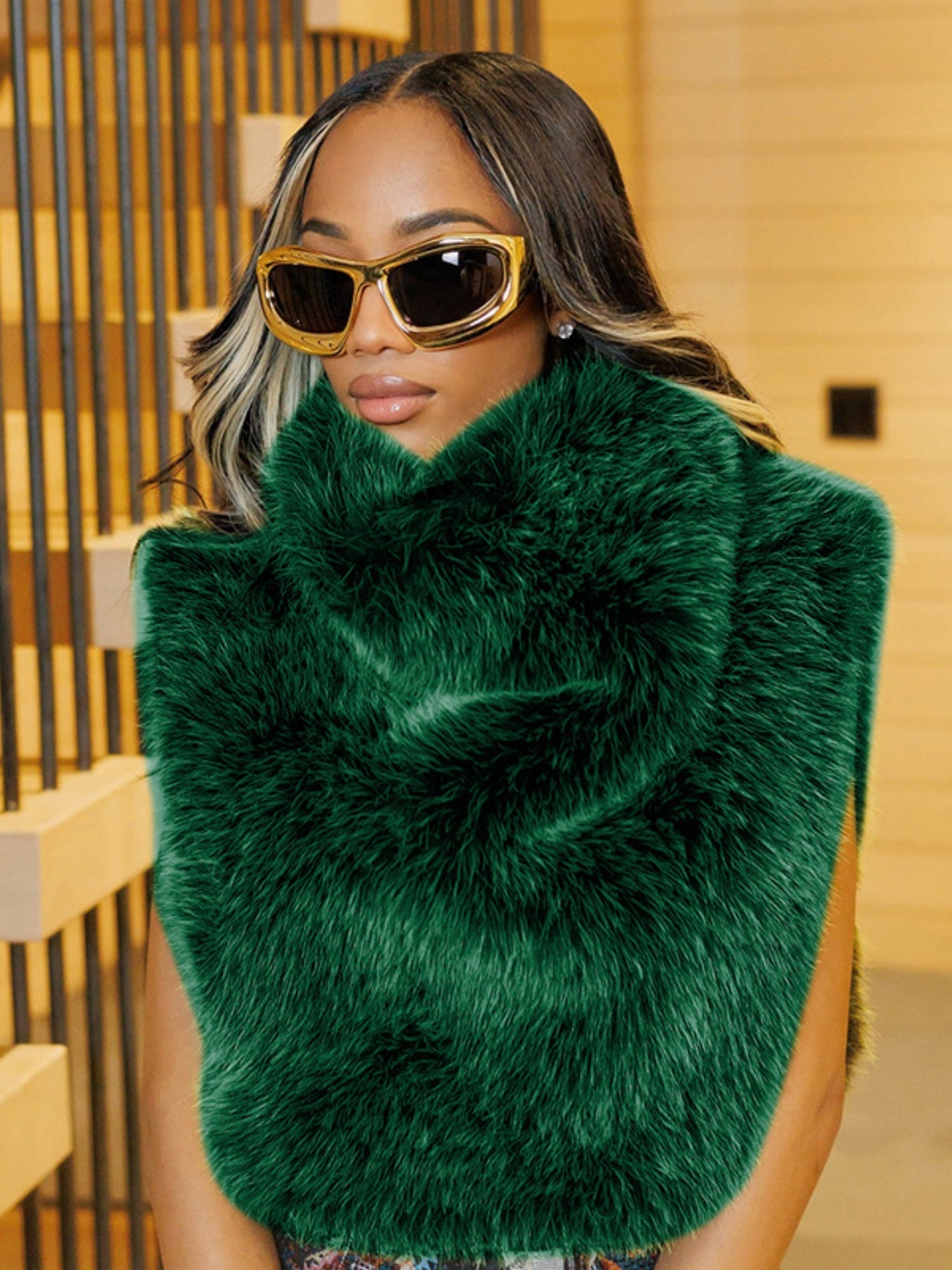Faux Fur Furry Tank Top/vest