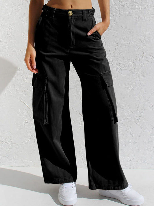 Straight-leg Denim Jeans