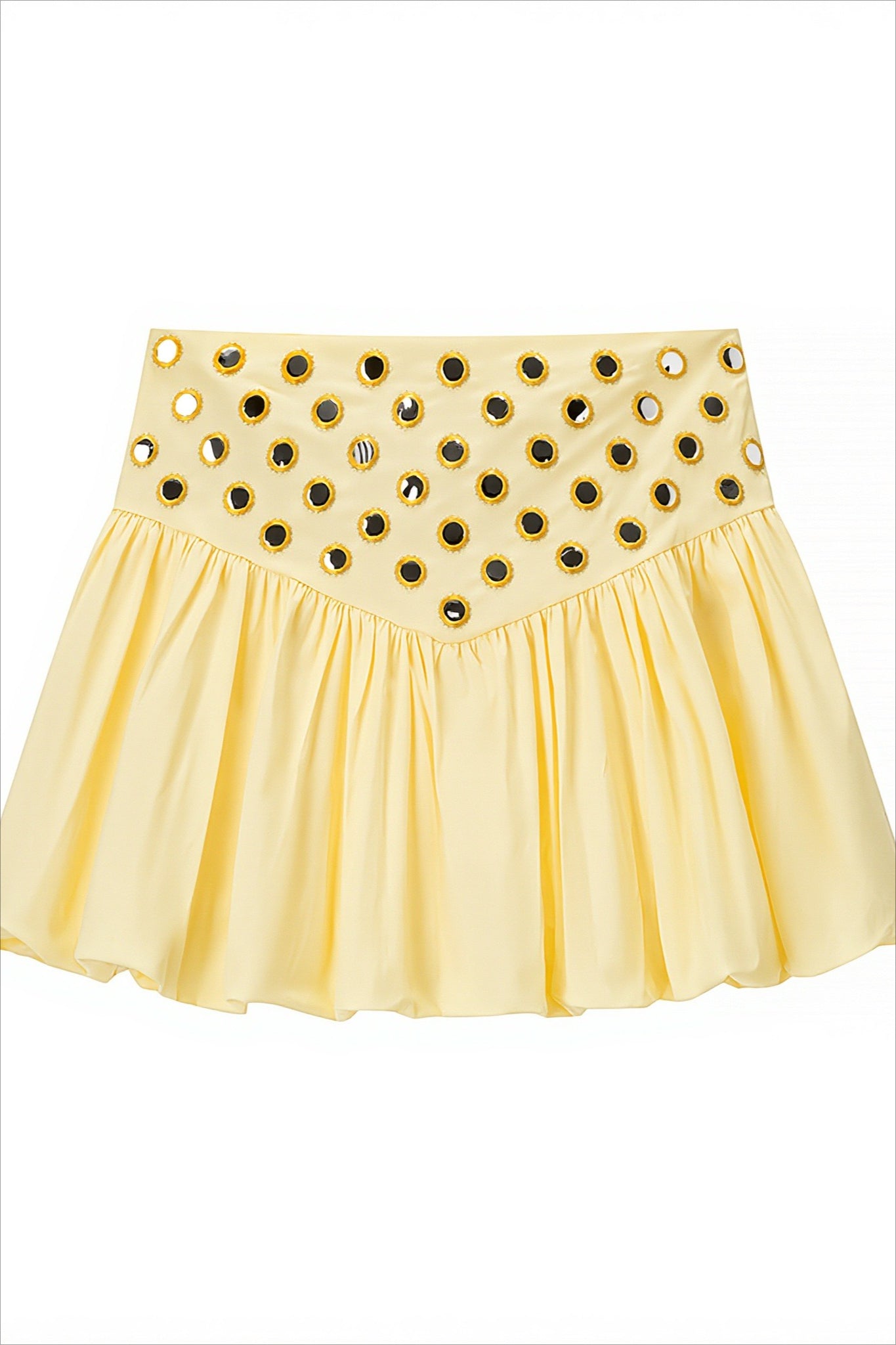 Sexy Metal Detail Ruffle Cami Skirt Sets