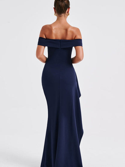 Liber Summer Women's Backless Solid Color Maxi Dresses