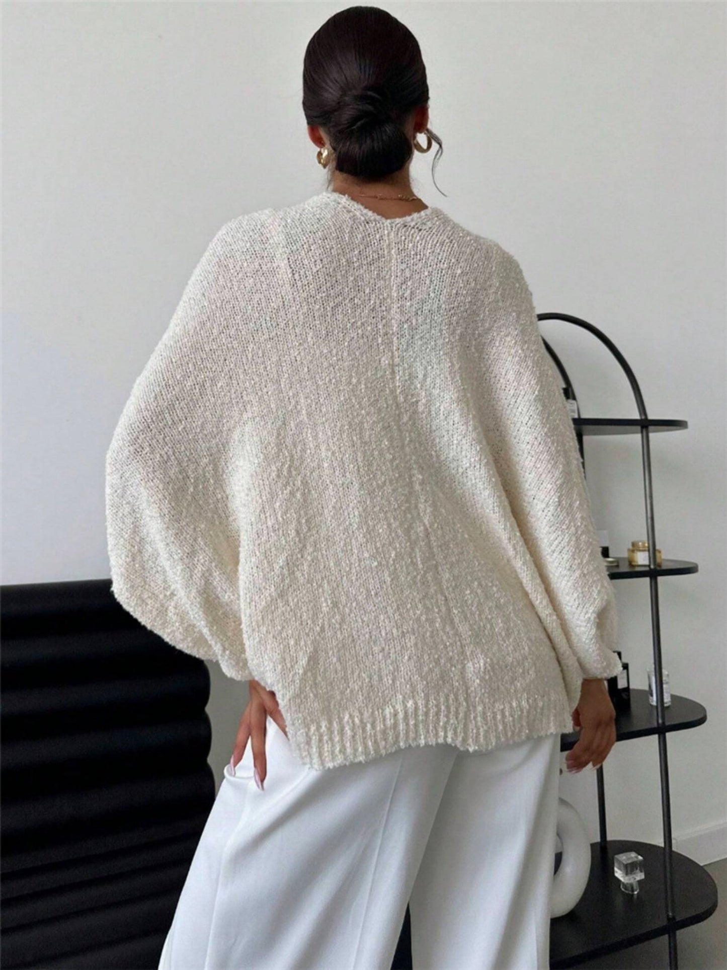 Cross Deep V-neck Sweaters