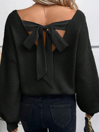 Back bow Knitting Sweaters