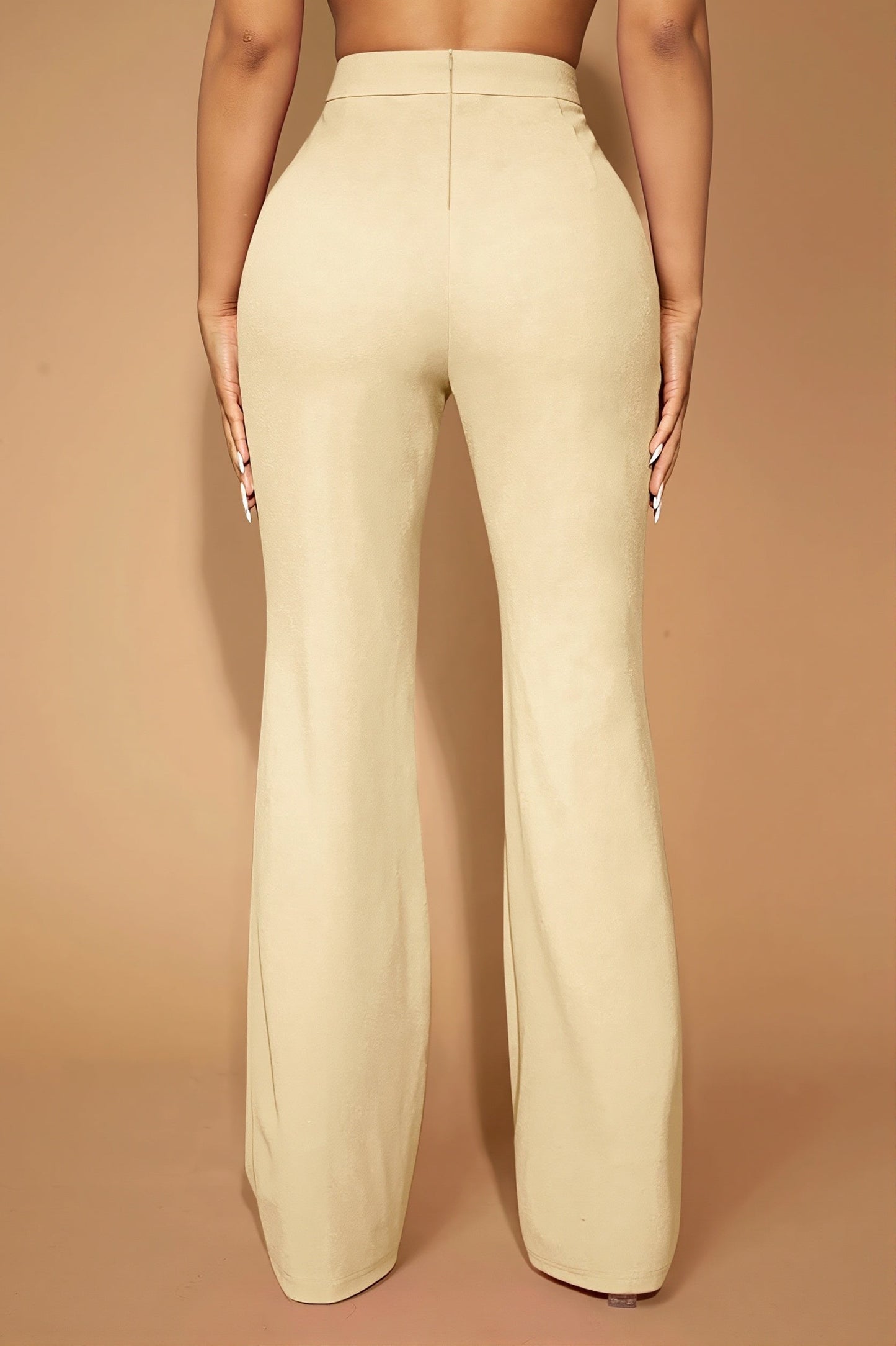 High Waist Business Straight Leg Pants