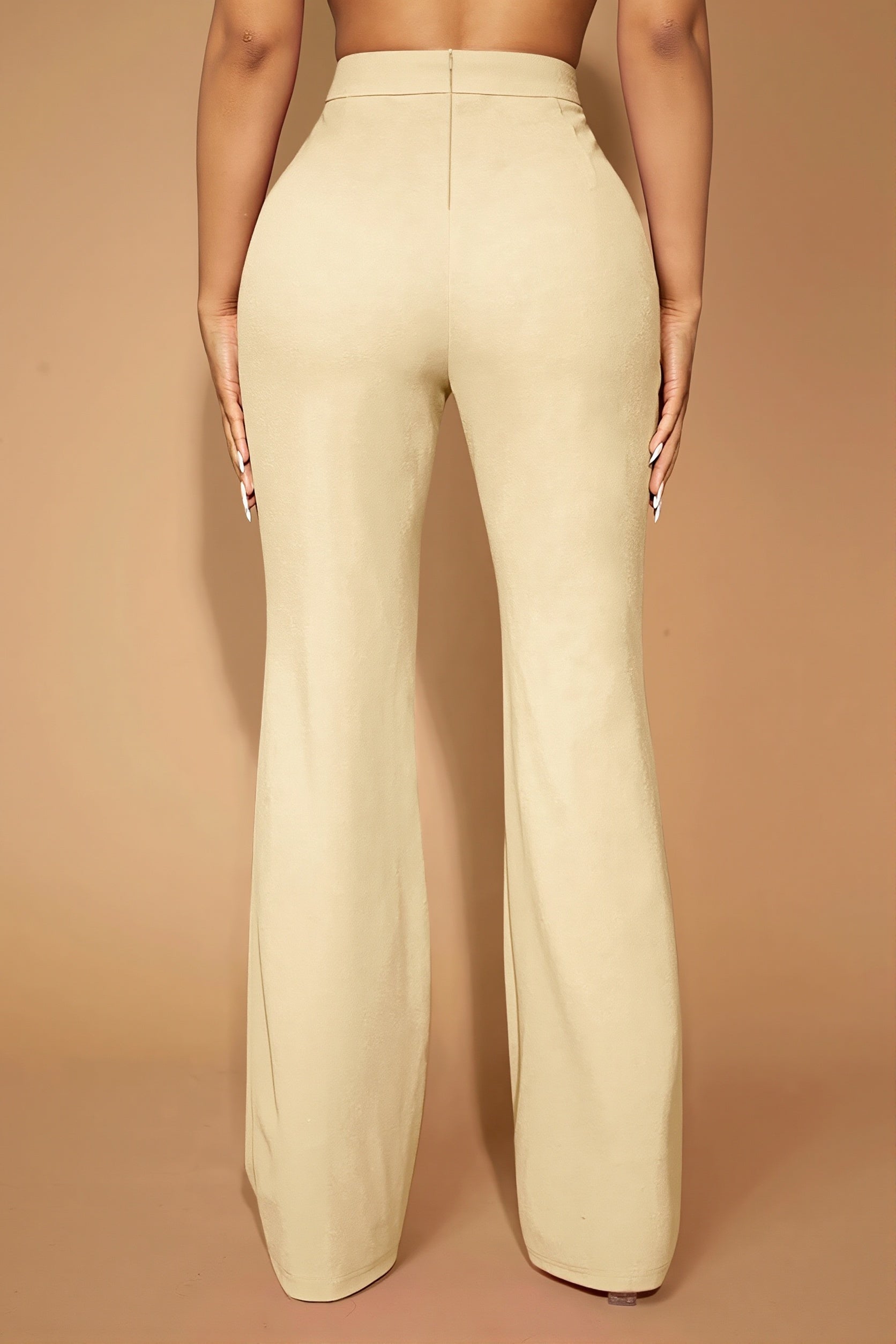 High Waist Business Straight Leg Pants