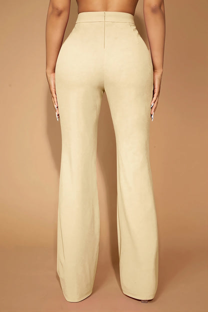 High Waist Business Straight Leg Pants