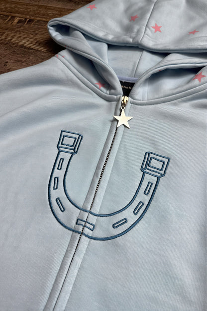 Anime JOJO Embroidered Zip Hoodie