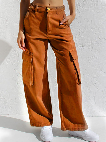 Straight-leg Denim Jeans
