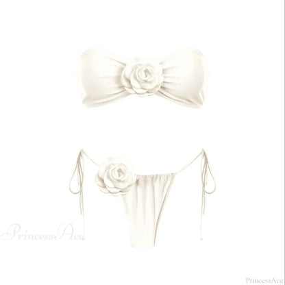 3D Flower Bandage Bikini Set