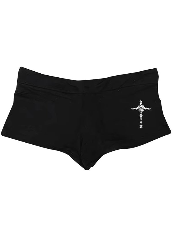 Cross Print Shorts