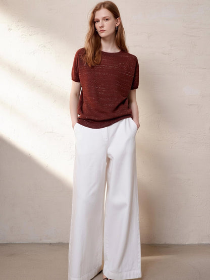 Breathable Linen Layered Button Vest