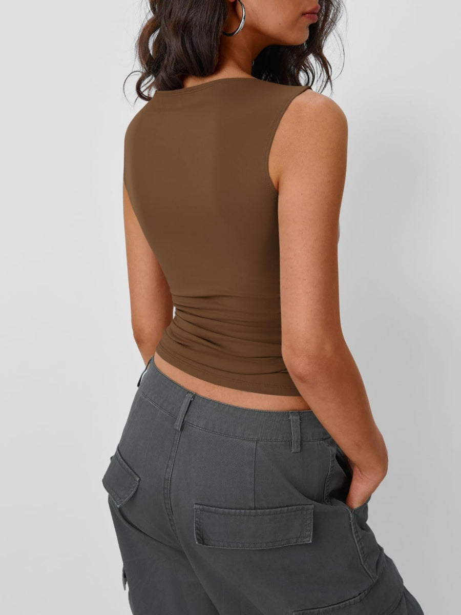 Slim-fit Base Layer Shirt Tank Tops