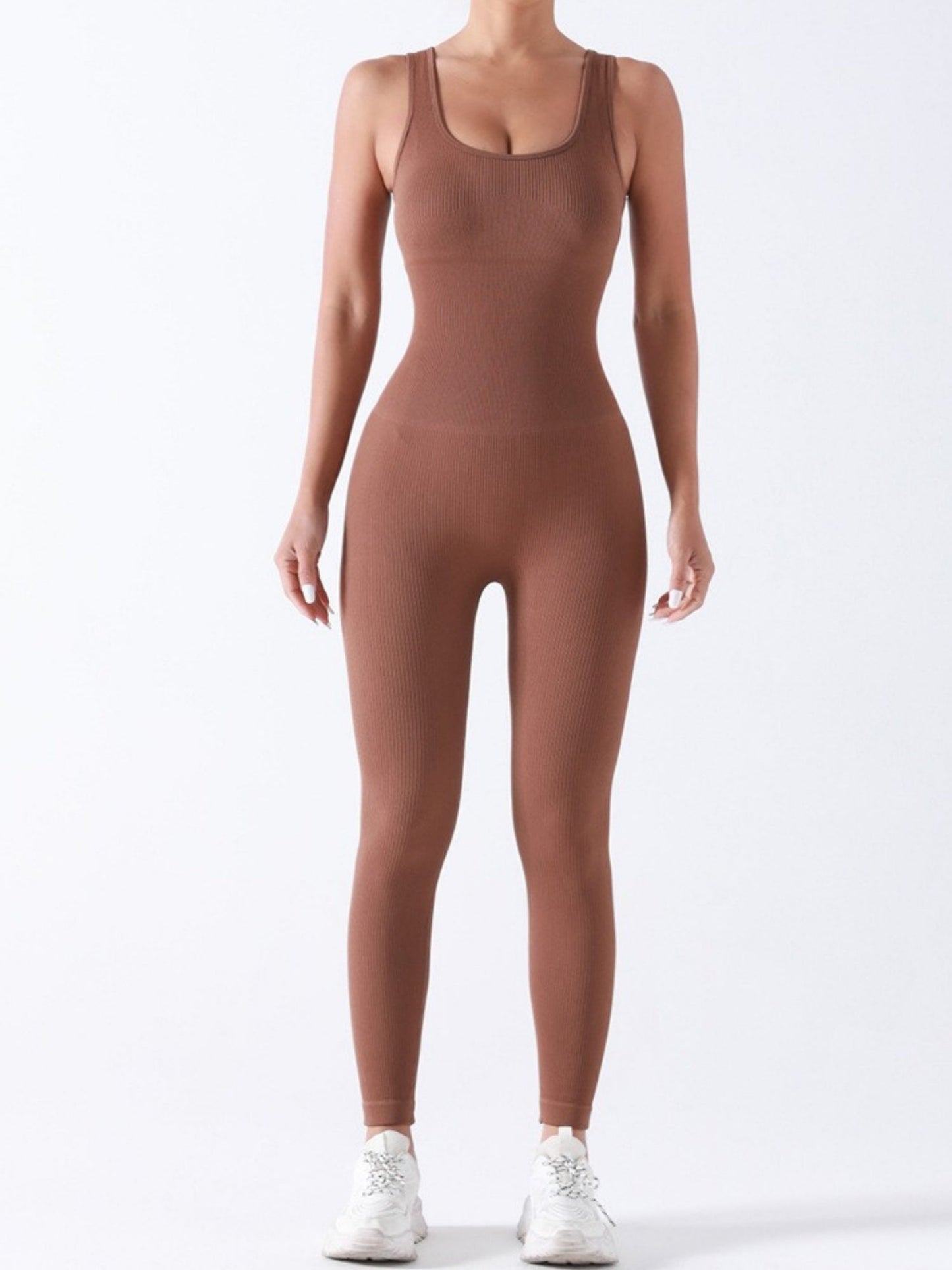 Seamless Thread Detachable Chest Spaghetti Strap Backless Exercise Yoga Fitness Jumpsuits&Bodysuits