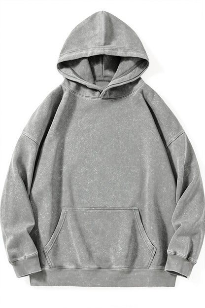 Retro Washed Oversized Pullover Hoodie