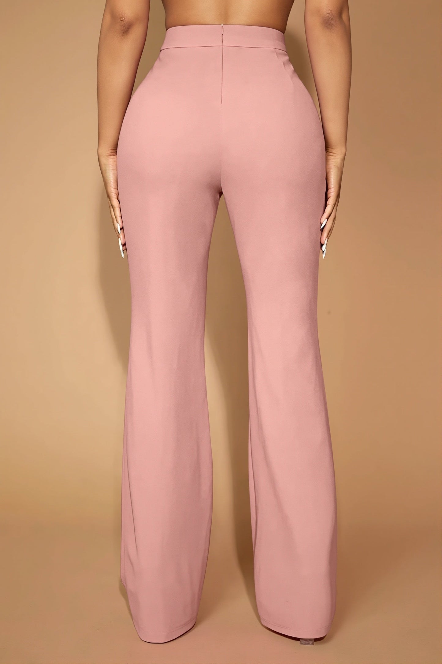 High Waist Business Straight Leg Pants