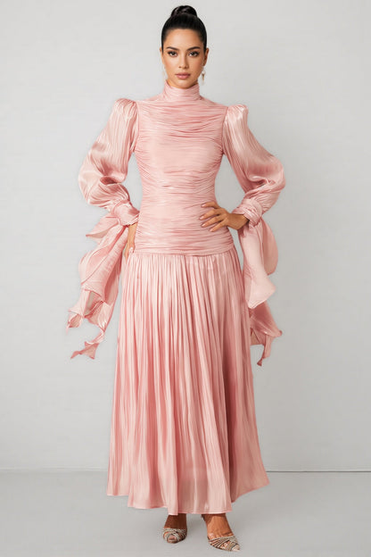 Vlada Puff Sleeve Ruched Bodice Maxi Dress