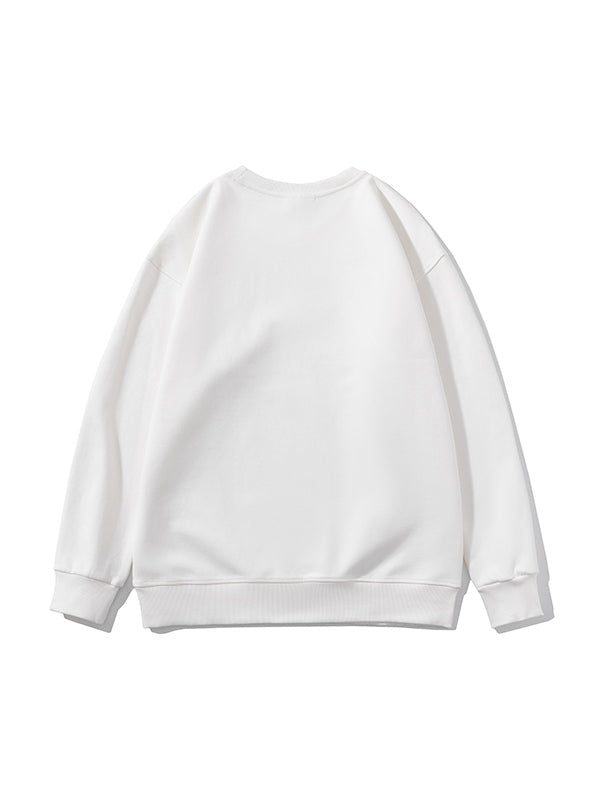 Men’s Solid Color Comfort Cotton Crew Neck Sweatshirt