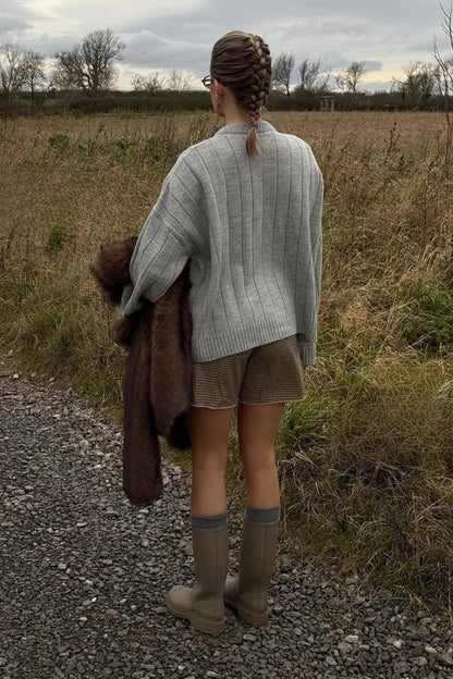 Soft Rib Relaxed Cardigan