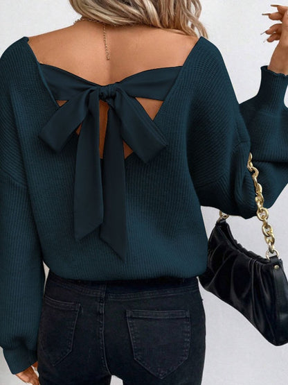 Back bow Knitting Sweaters