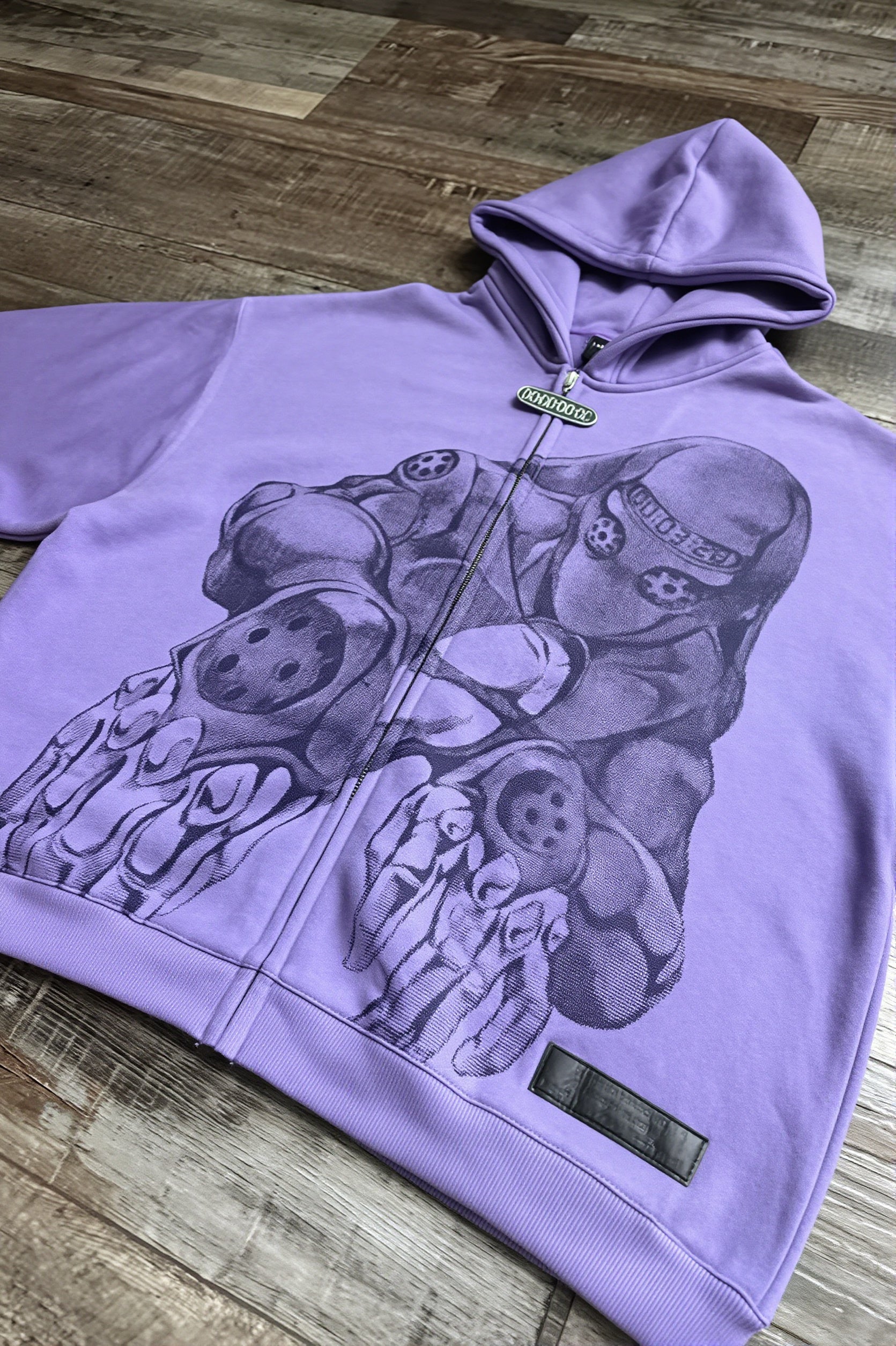 Anime JOJO Graphic Zip Hoodie
