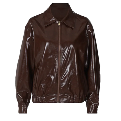 Ingrid Leather Retro Jacket