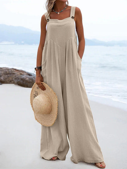 Liber Autumn Women's Buttons Jumpsuits&Bodysuits