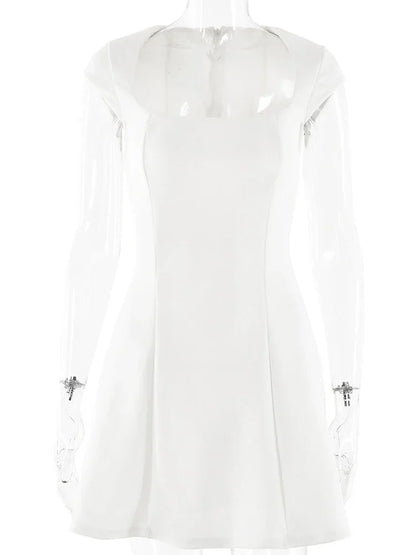 Elegant Backless Bodycon Mini Party Dress