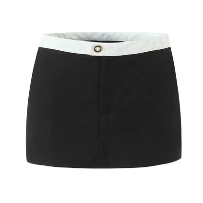 Vivianna Black Tweed Skirt Set