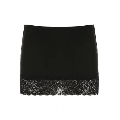 Adalae Bodycon Lace Mini Skirt