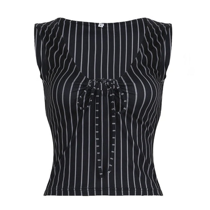 Maybelline Striped Lace-Up Camisole