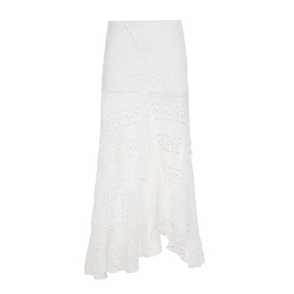 Alianny Eyelet Lace Midi Skirt
