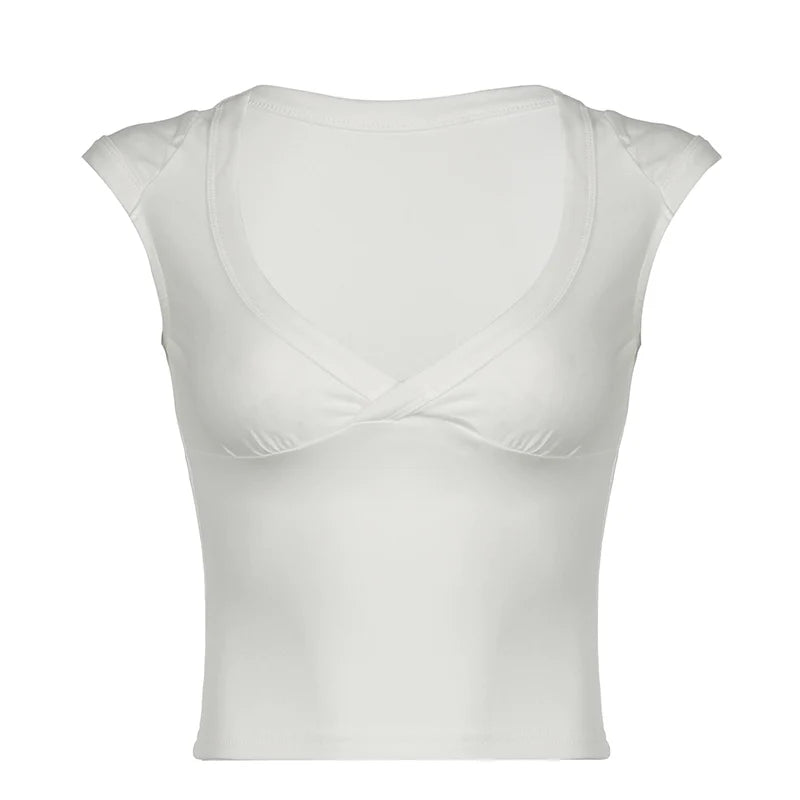 Siobhan V-Neck Crop Top