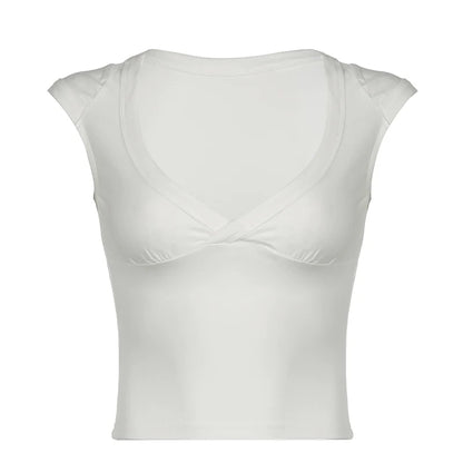 Siobhan V-Neck Crop Top