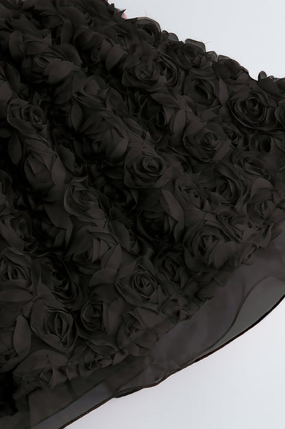 Ralpae 3D Floral Puff Mini Dress