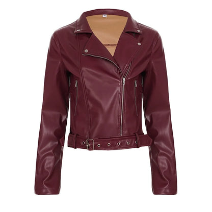 Lilyann Faux Leather Moto Jacket