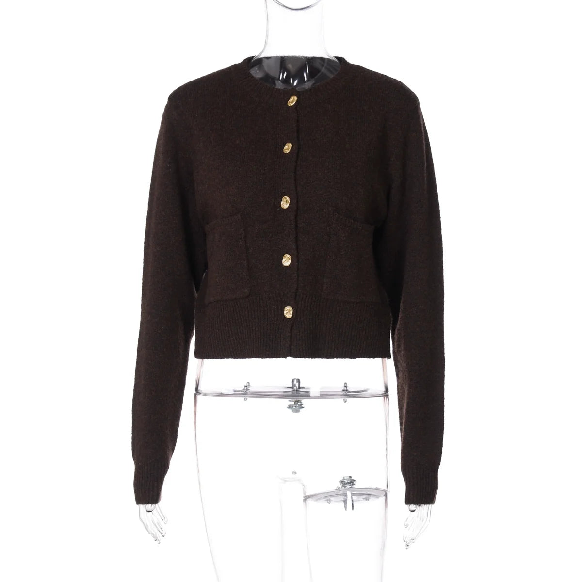 Jennah Coffee Knit Cardigan