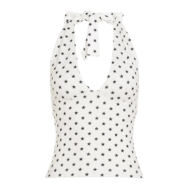 Quincey Ribbed Halter Crop Top