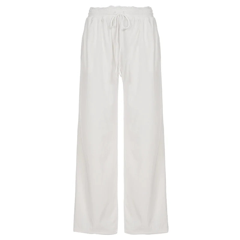 Alba Lace Patchwork Corduroy Pants