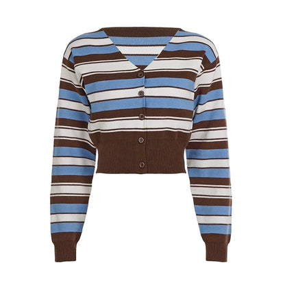 Blakelynn Striped Button Cardigan