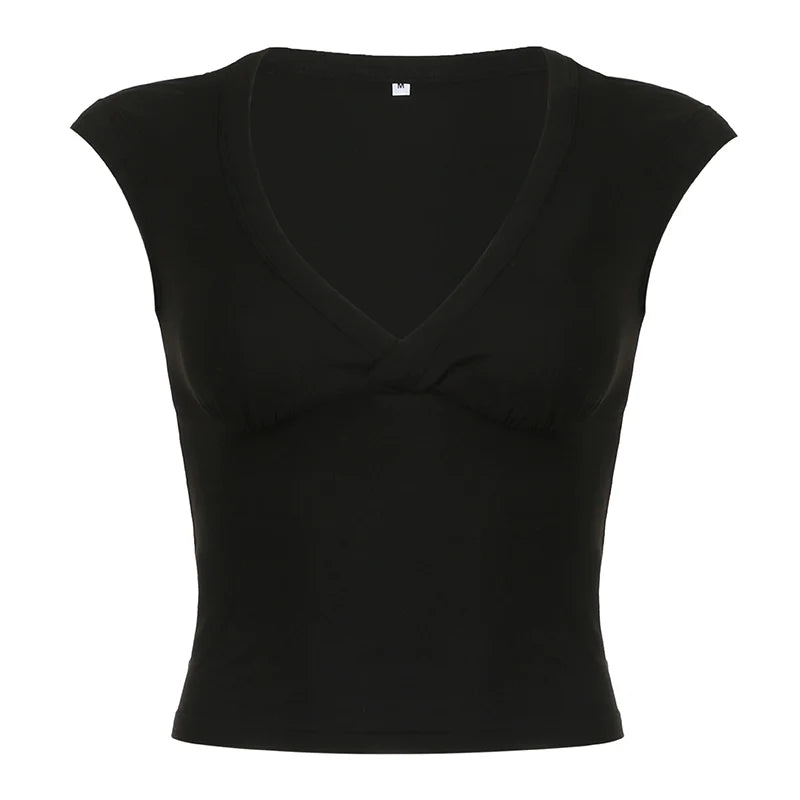 Siobhan V-Neck Crop Top