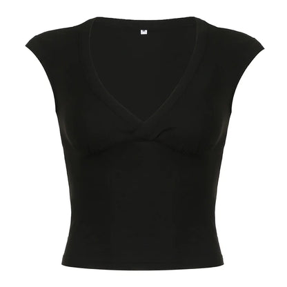 Siobhan V-Neck Crop Top