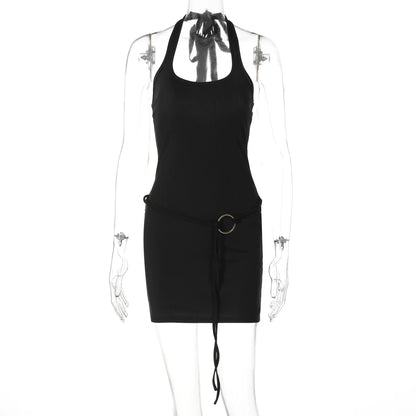 Cali Halter Ring Midi Dress